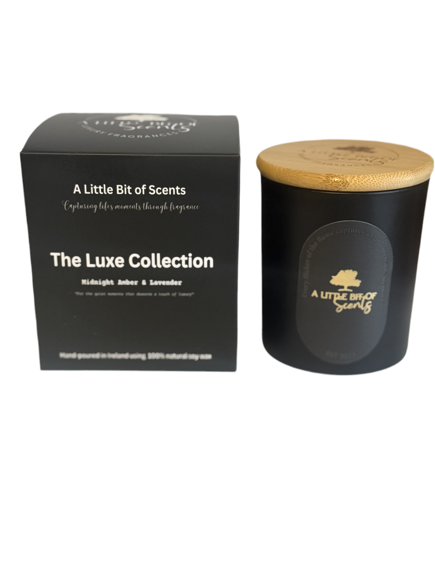 Midnight Amber & Lavender Scented Candle