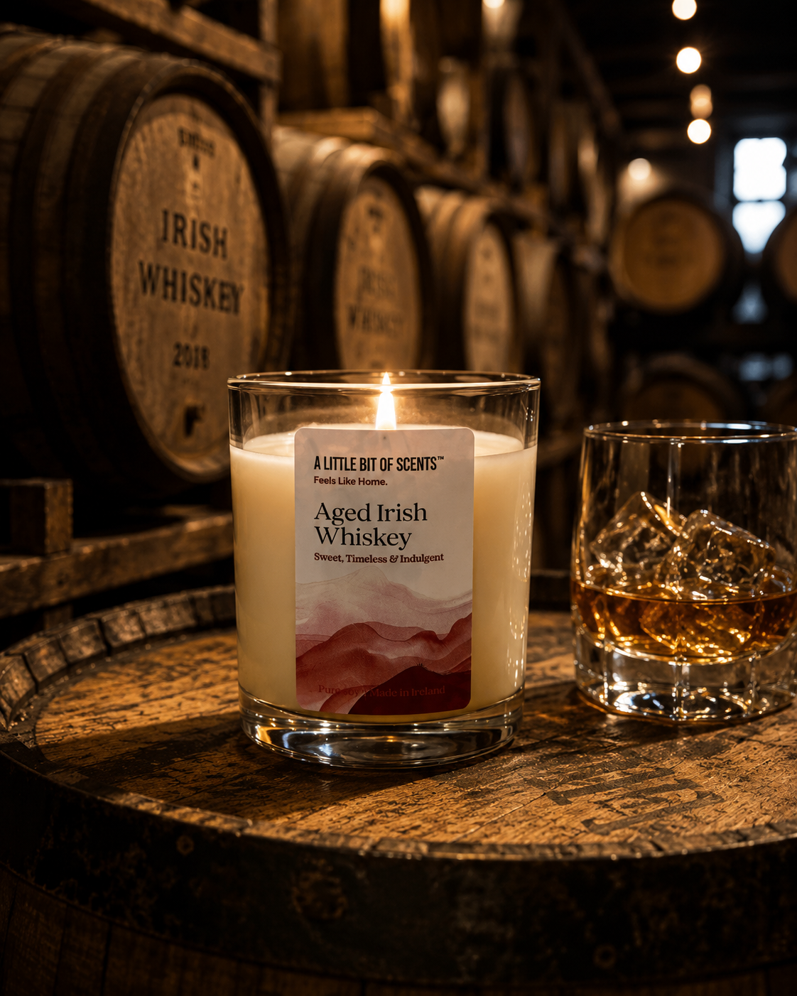 Aged Irish Whiskey Scented Candle