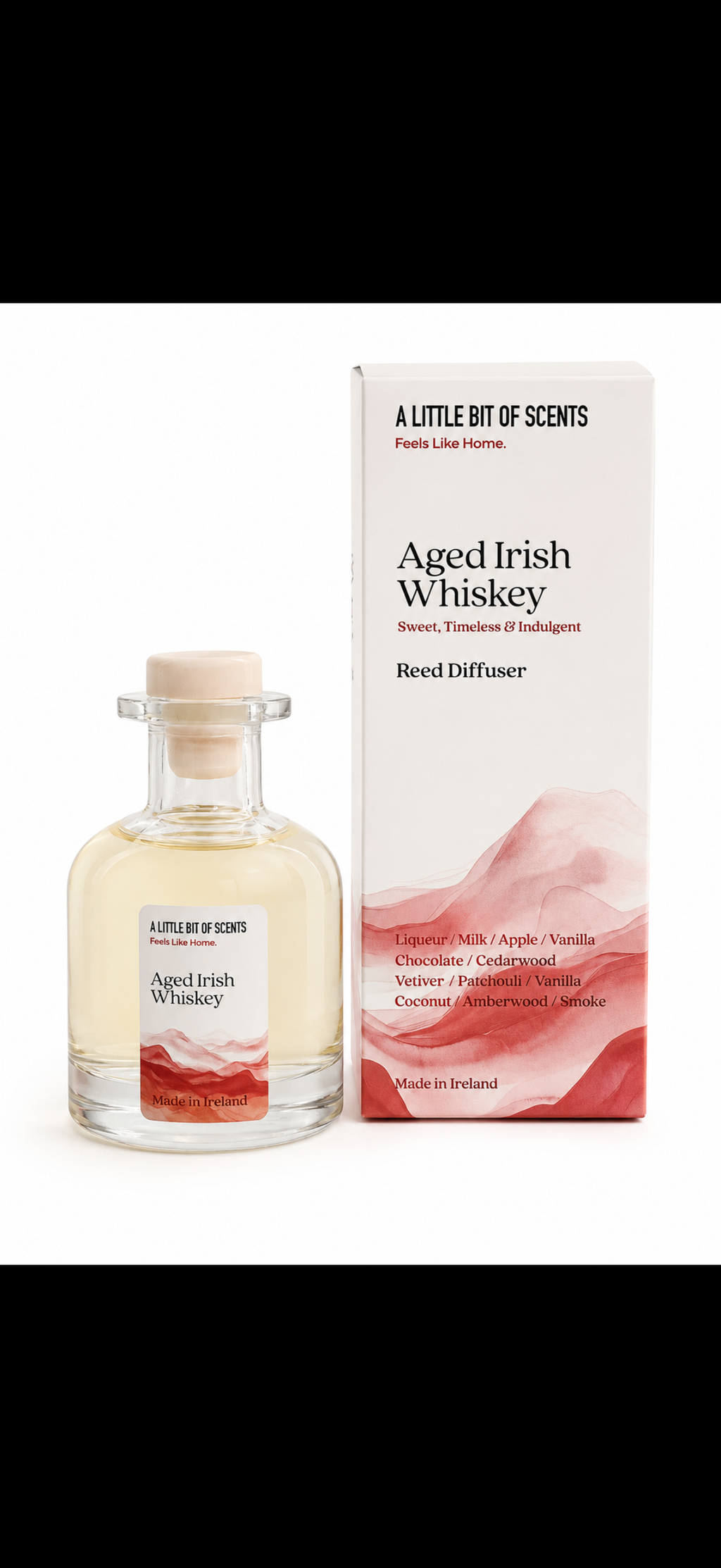 Aged Irish Whiskey Whispers Reed Diffuser