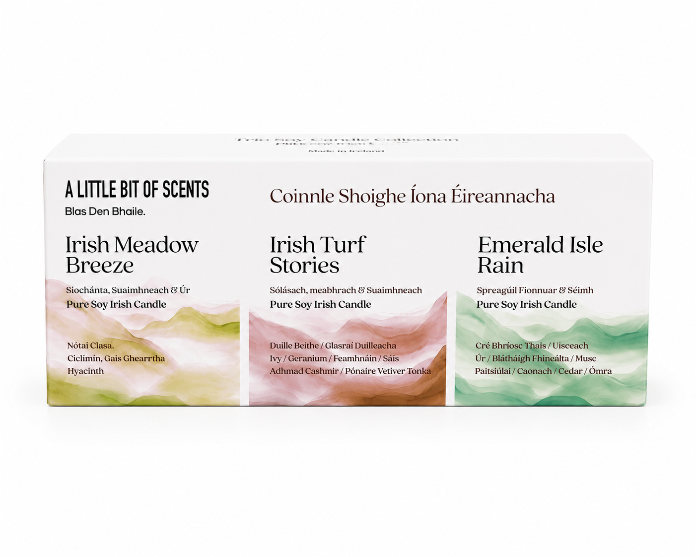 Emerald Isle Trio Candle Set