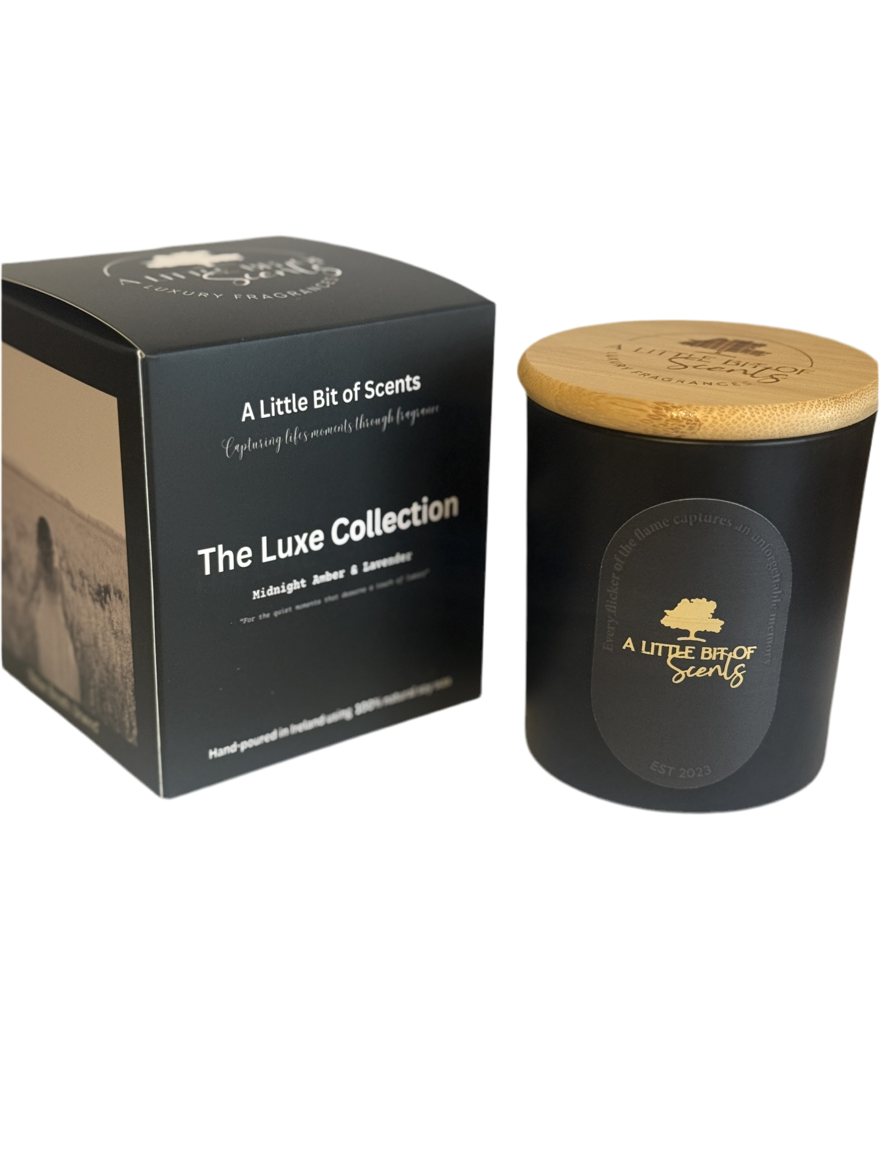 Midnight Amber & Lavender Scented  Candle