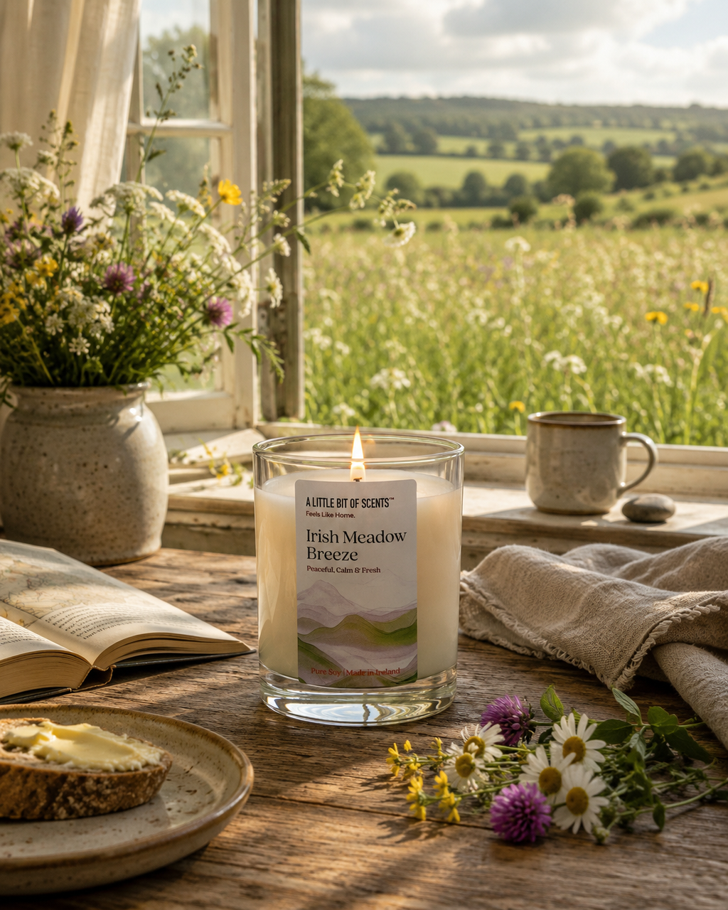 Irish Meadow Breeze Scented Candle