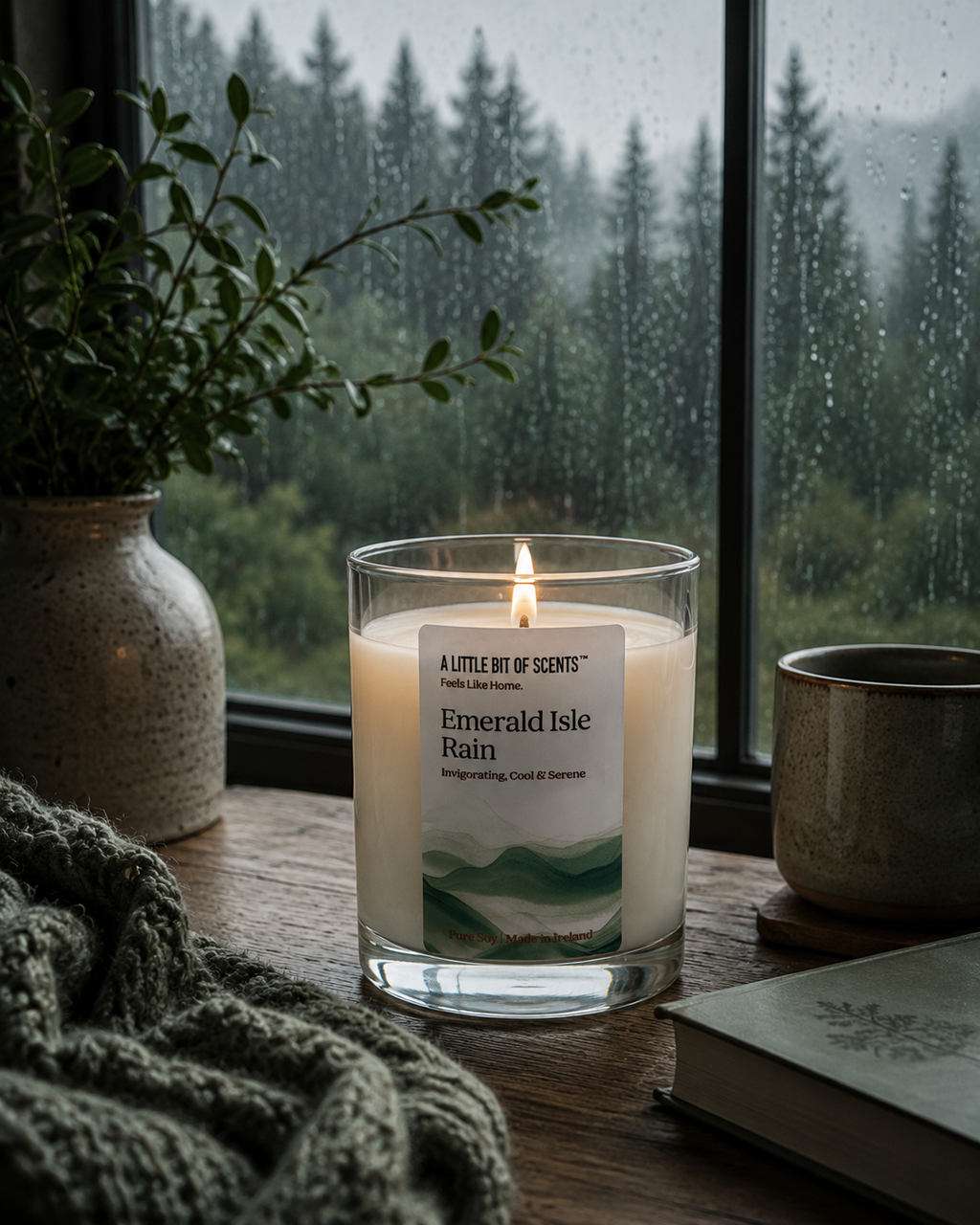Emerald Isle Rain Scented Candle