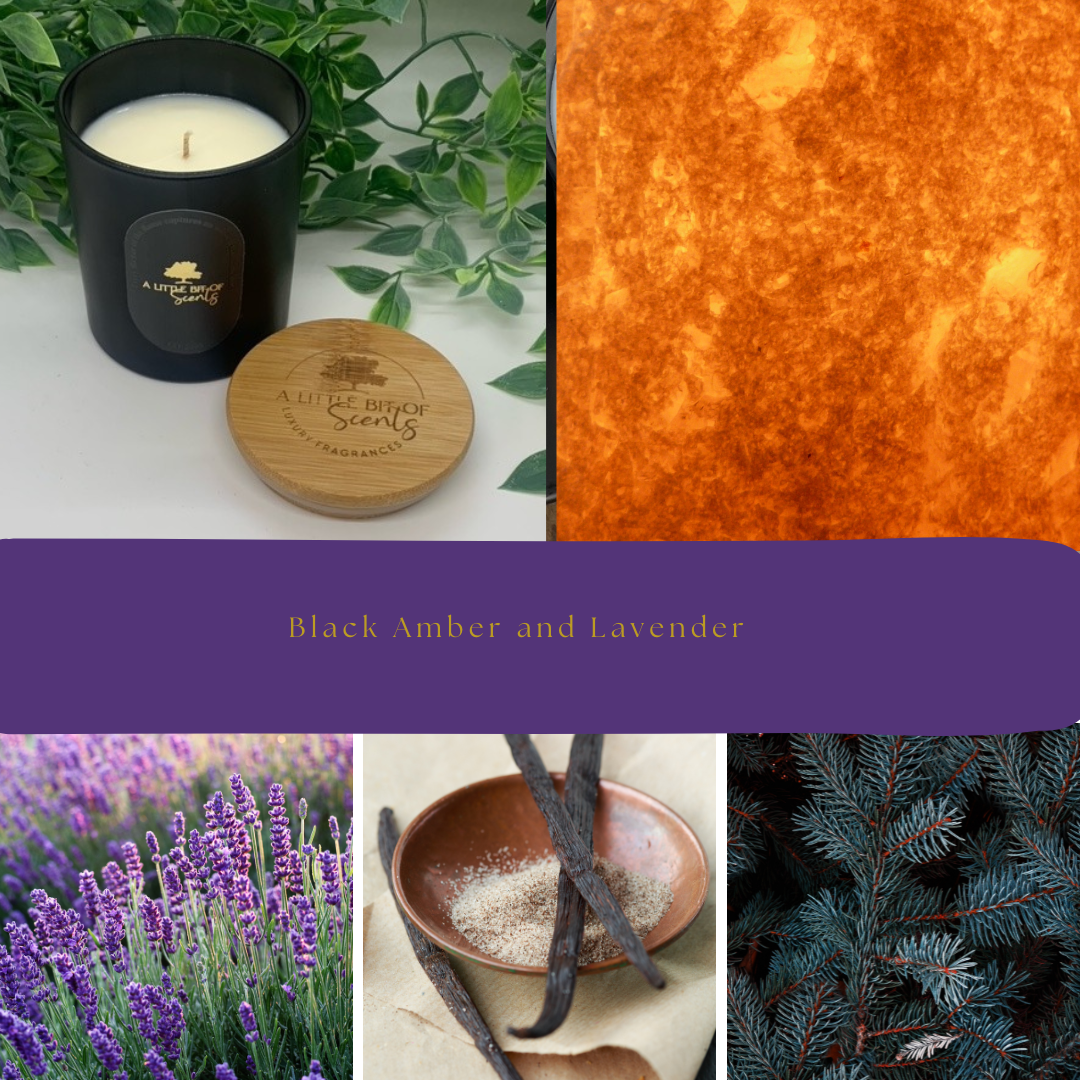 Black Amber & Lavender Candle Black Amber & Lavender Candle