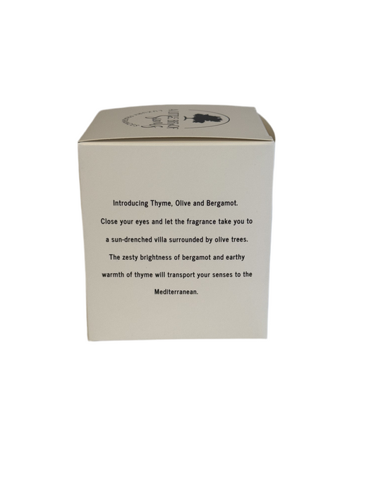 Mediterranean Thyme Olive & Bergamot Scented Candle