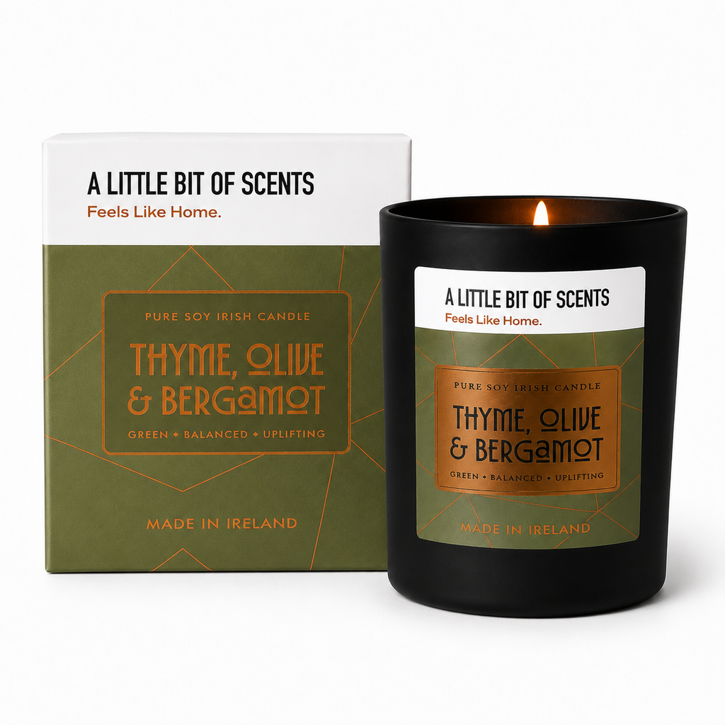 Mediterranean Thyme Olive & Bergamot Scented Candle