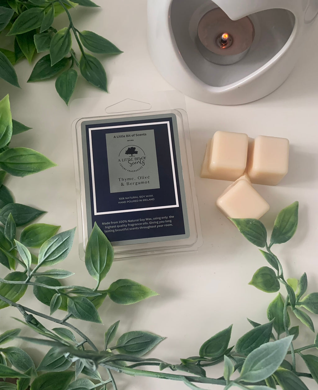 Thyme Olive and Bergamot Soy Wax Melt