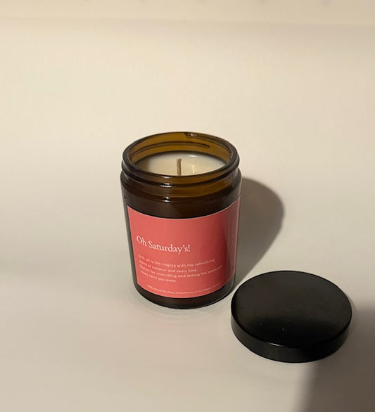 Slow Saturdays – Coconut & Lime Scented Candle