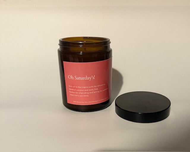 Slow Saturdays – Coconut & Lime Scented Candle