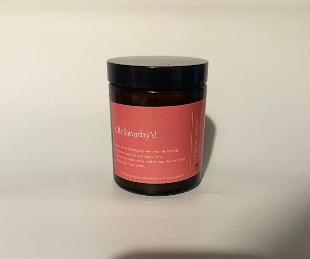 Slow Saturdays – Coconut & Lime Scented Candle
