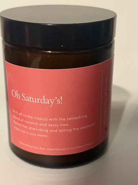 Slow Saturdays – Coconut & Lime Scented Candle